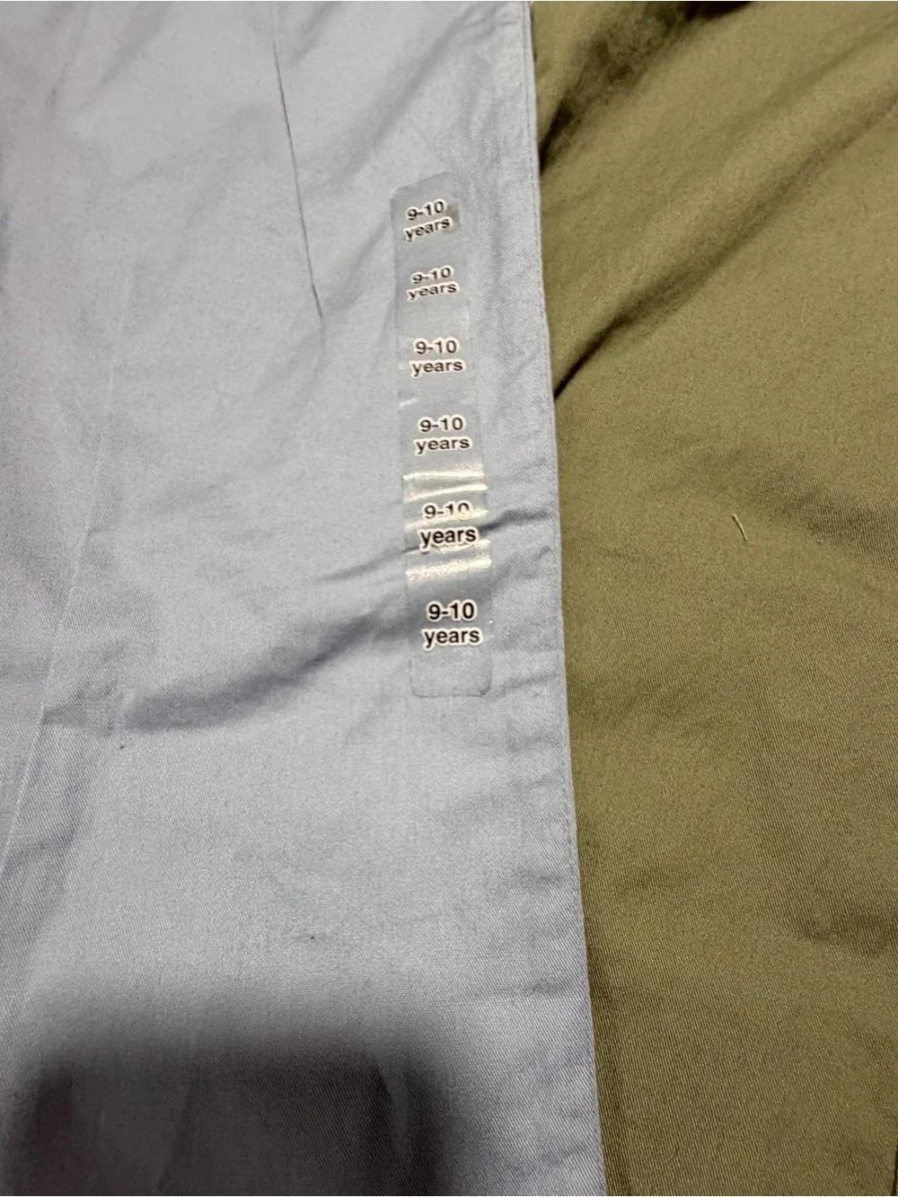 Light Blue & Olive Green Slim Chino Pants - Pair